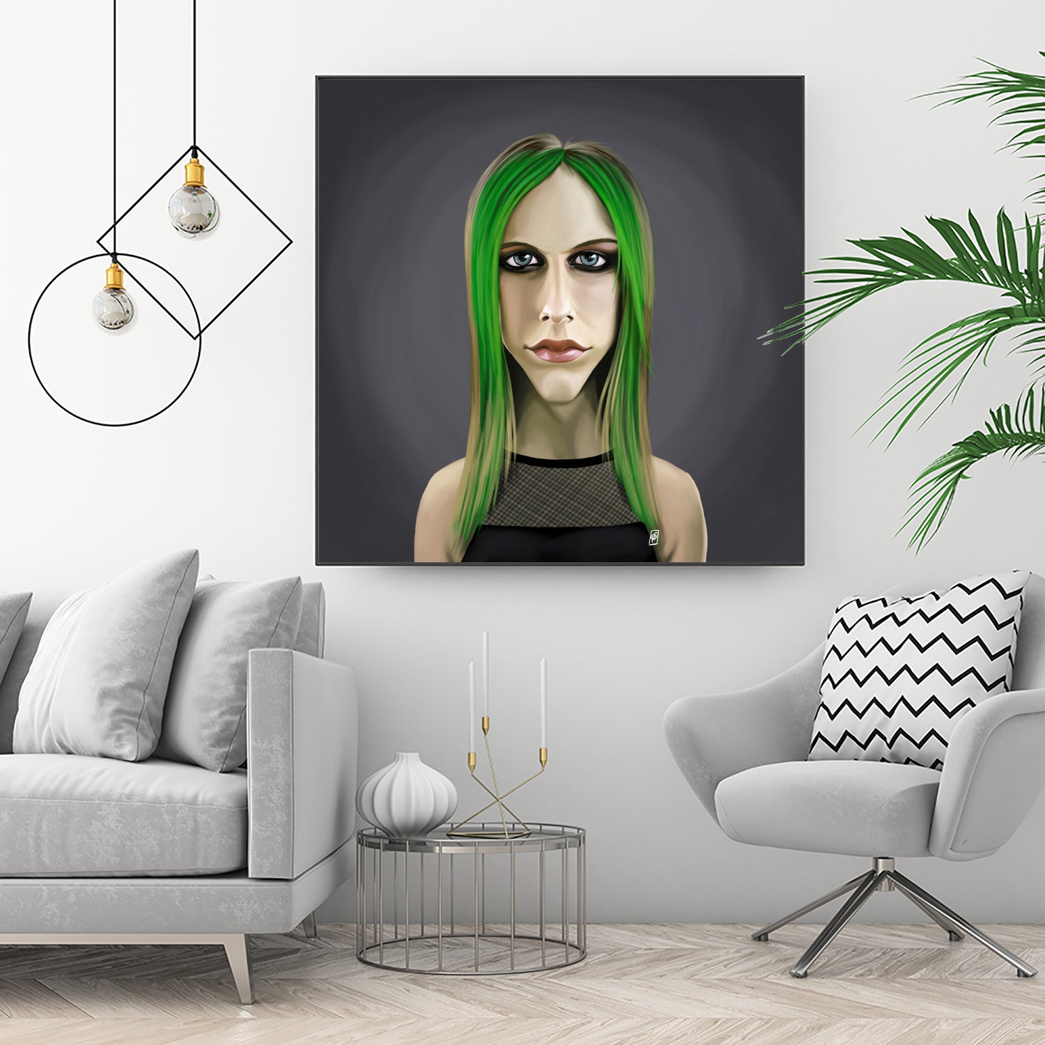 Avril Lavigne by Rob Snow on GIANT ART - green digital painting