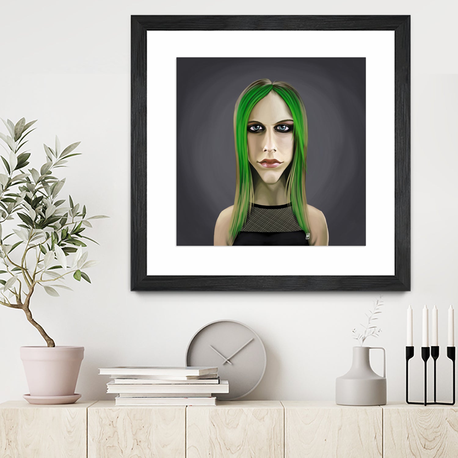 Avril Lavigne by Rob Snow on GIANT ART - green digital painting