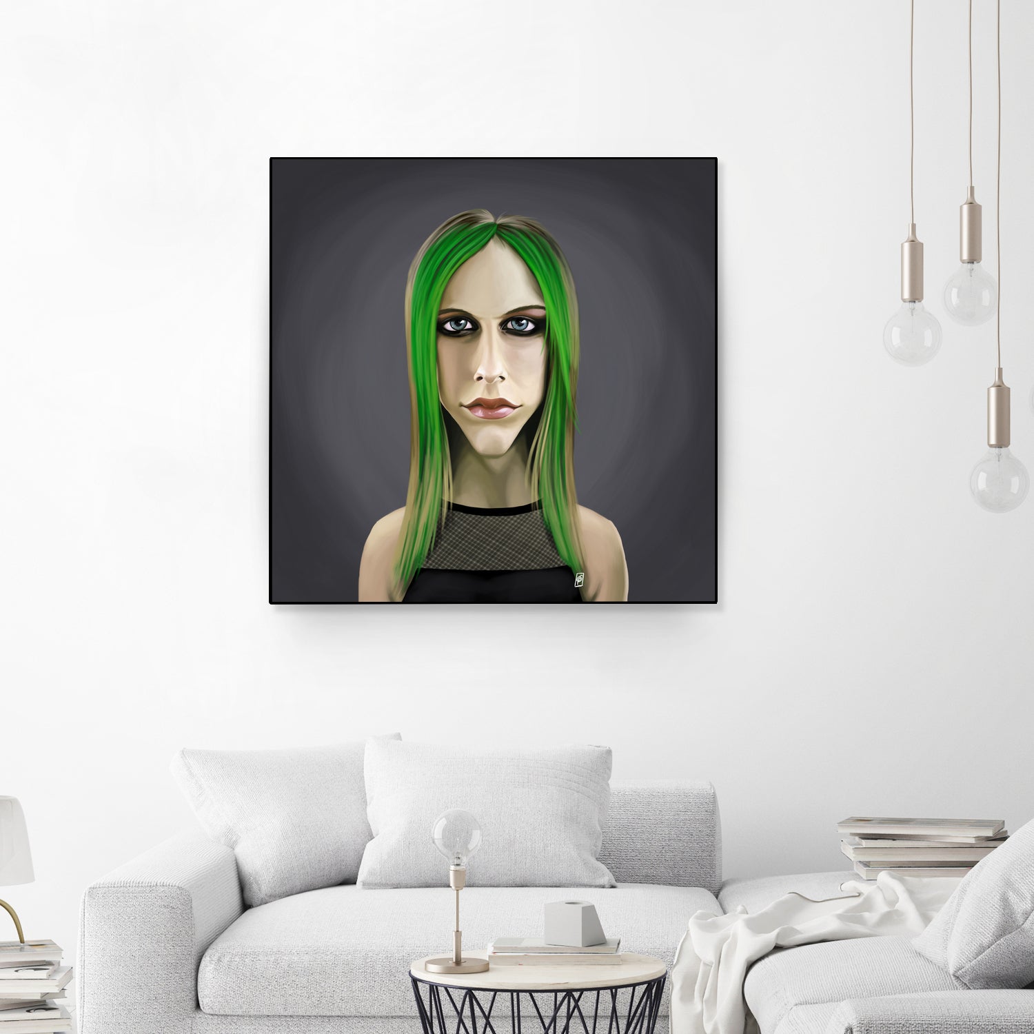 Avril Lavigne by Rob Snow on GIANT ART - green digital painting