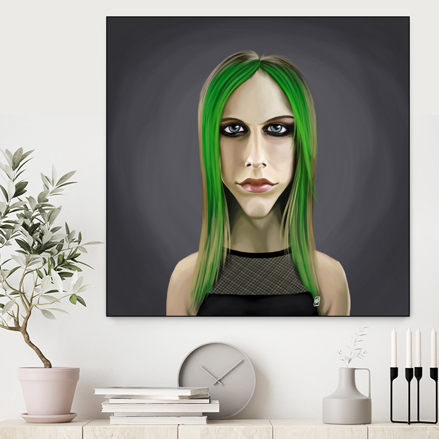 Avril Lavigne by Rob Snow on GIANT ART - green digital painting