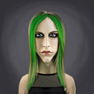 Avril Lavigne by Rob Snow on GIANT ART - green digital painting