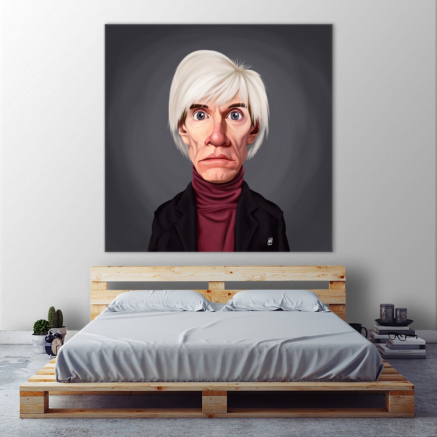 Andy Warhol by Rob Snow on GIANT ART - brown digital painting