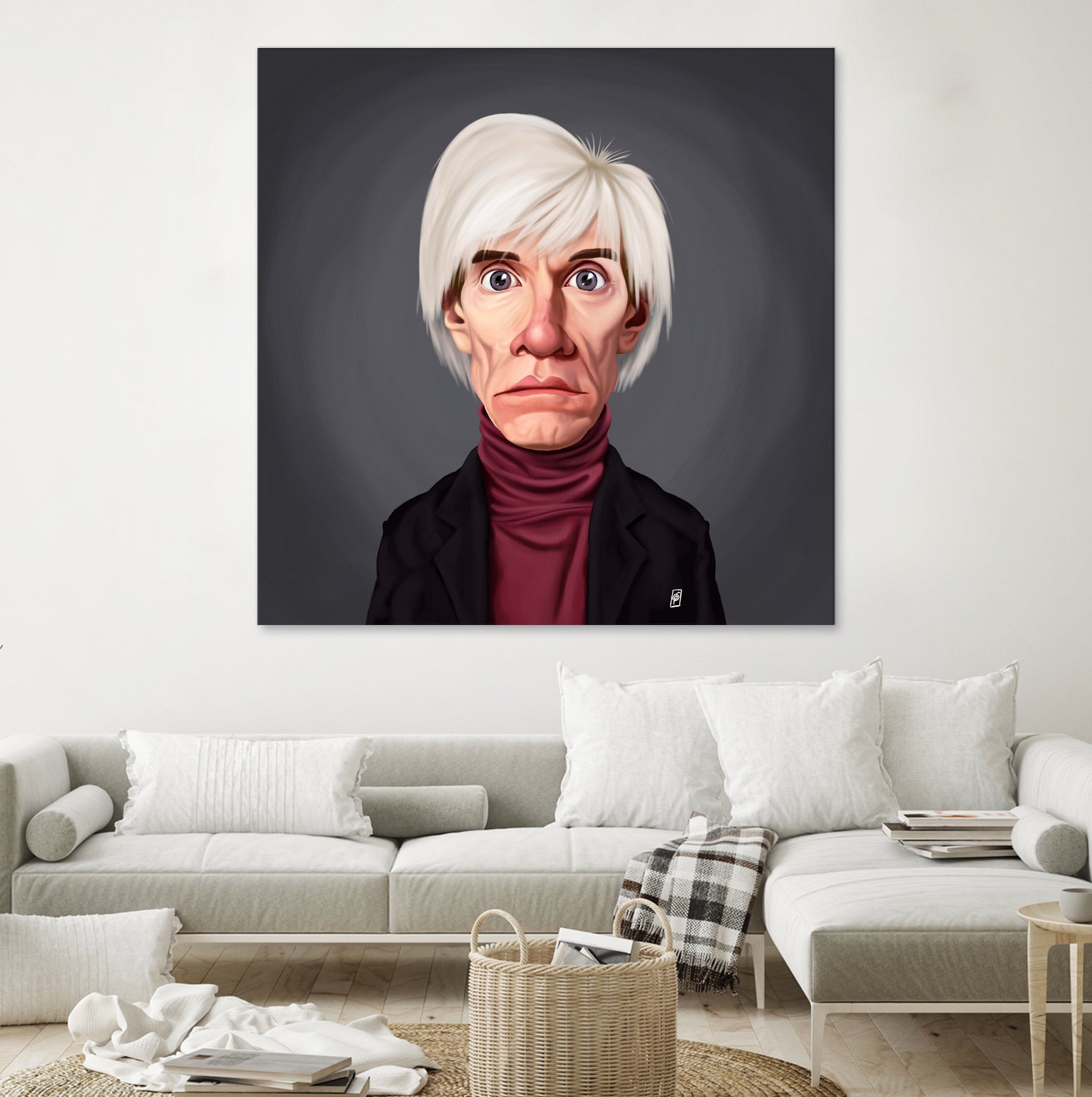 Andy Warhol by Rob Snow on GIANT ART - brown digital painting