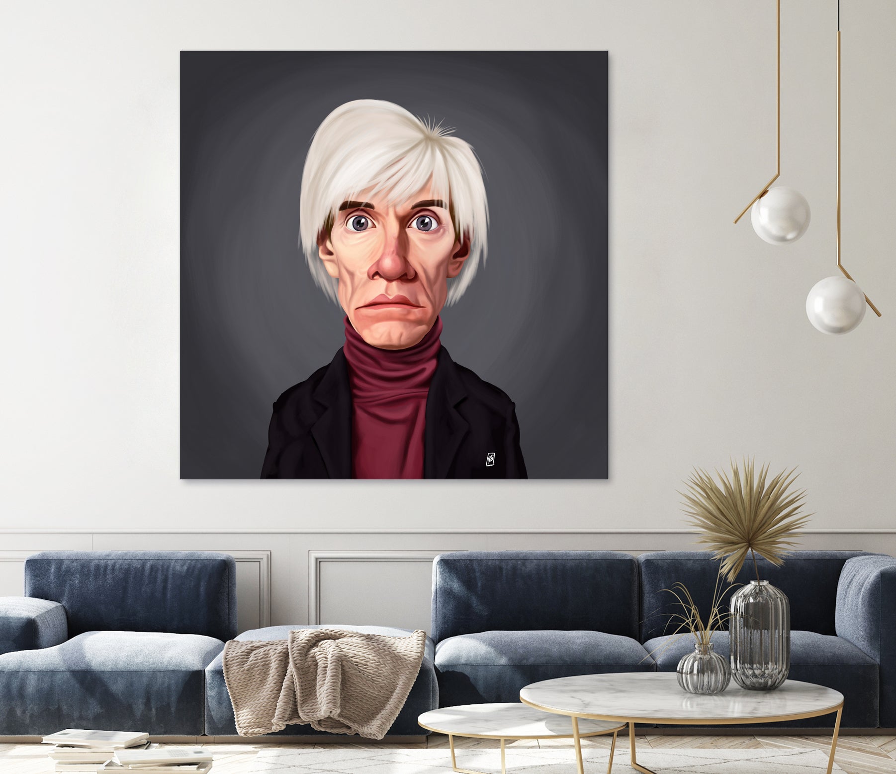 Andy Warhol by Rob Snow on GIANT ART - brown digital painting