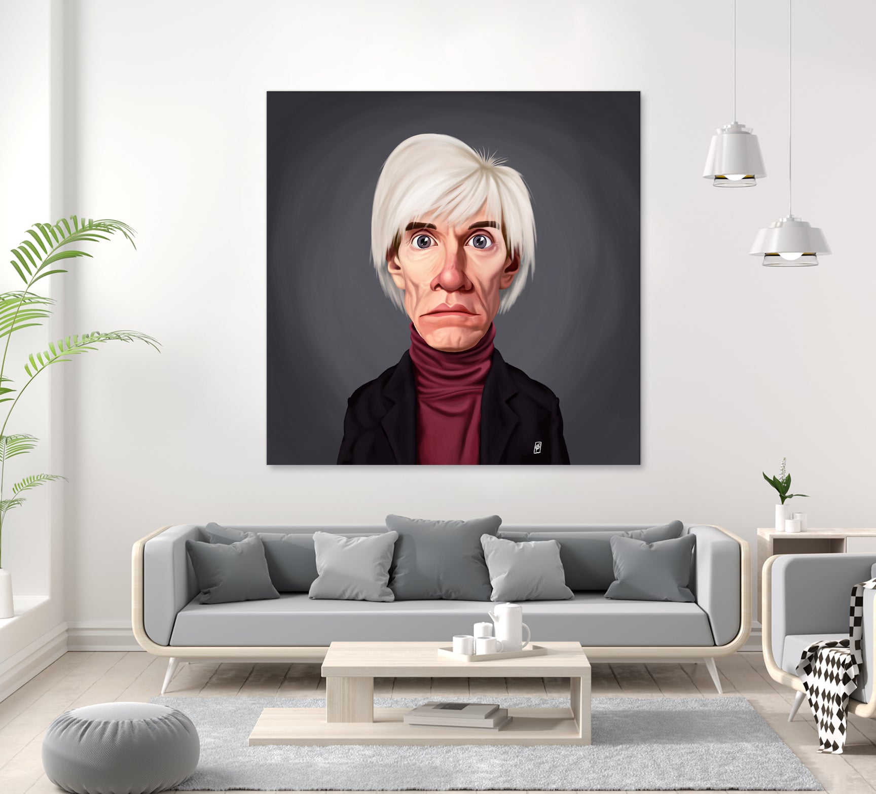 Andy Warhol by Rob Snow on GIANT ART - brown digital painting