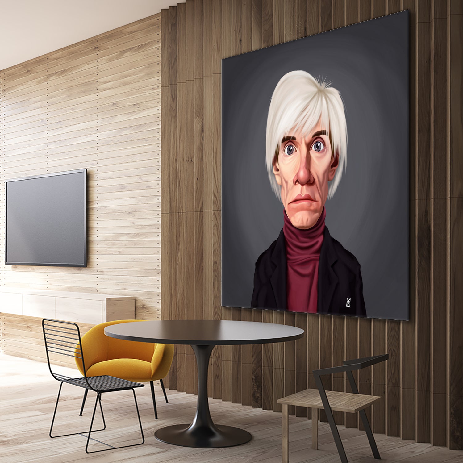 Andy Warhol by Rob Snow on GIANT ART - brown digital painting