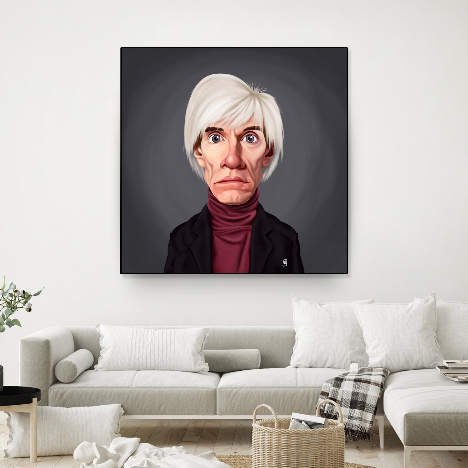 Andy Warhol by Rob Snow on GIANT ART - brown digital painting