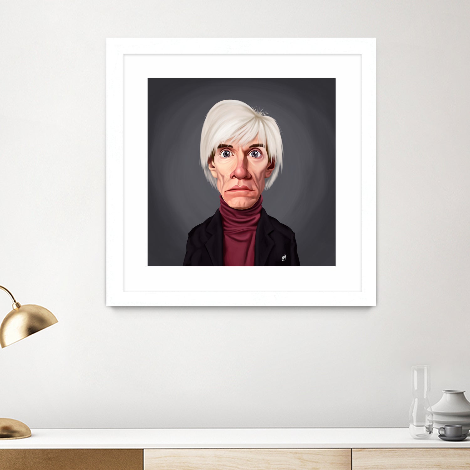 Andy Warhol by Rob Snow on GIANT ART - brown digital painting