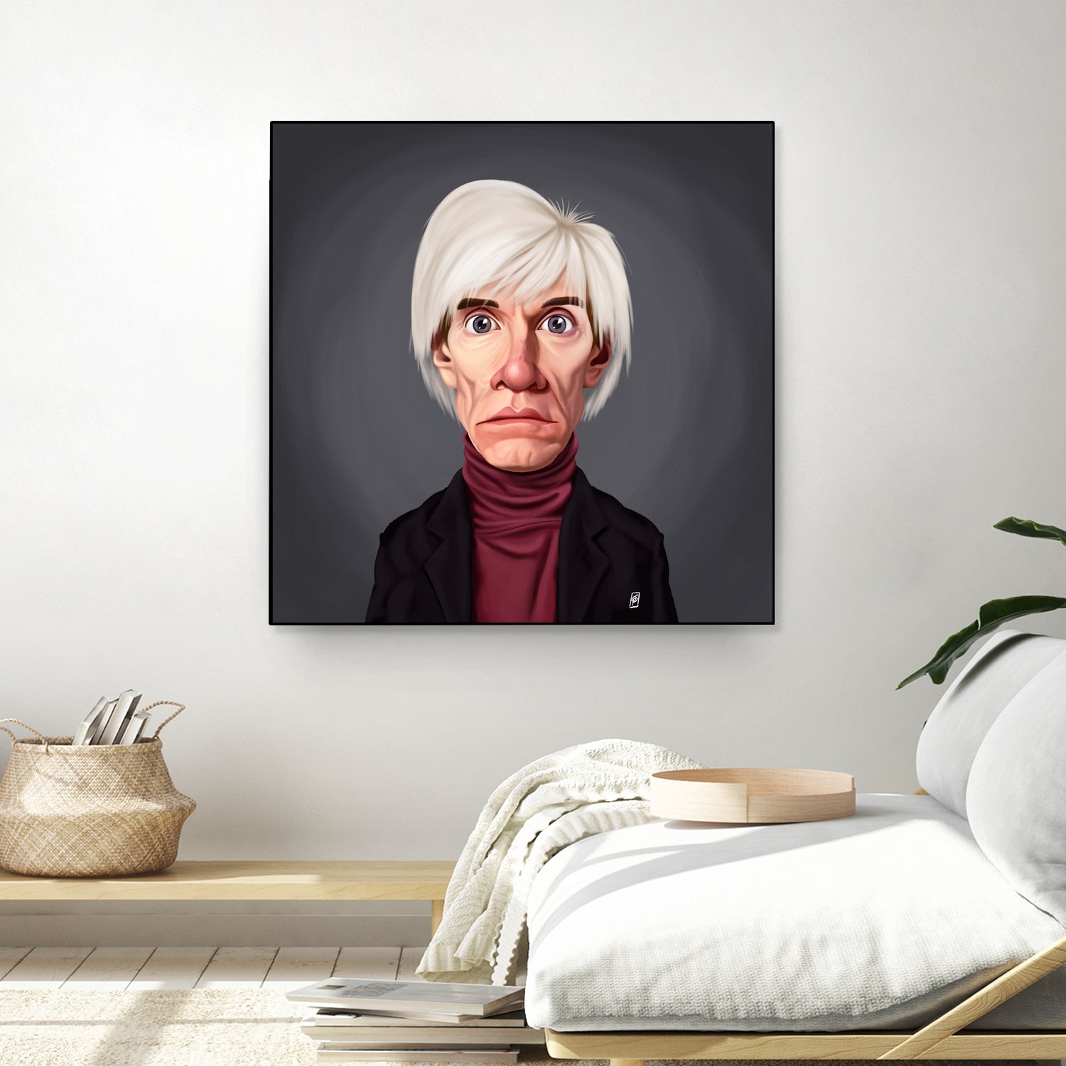 Andy Warhol by Rob Snow on GIANT ART - brown digital painting