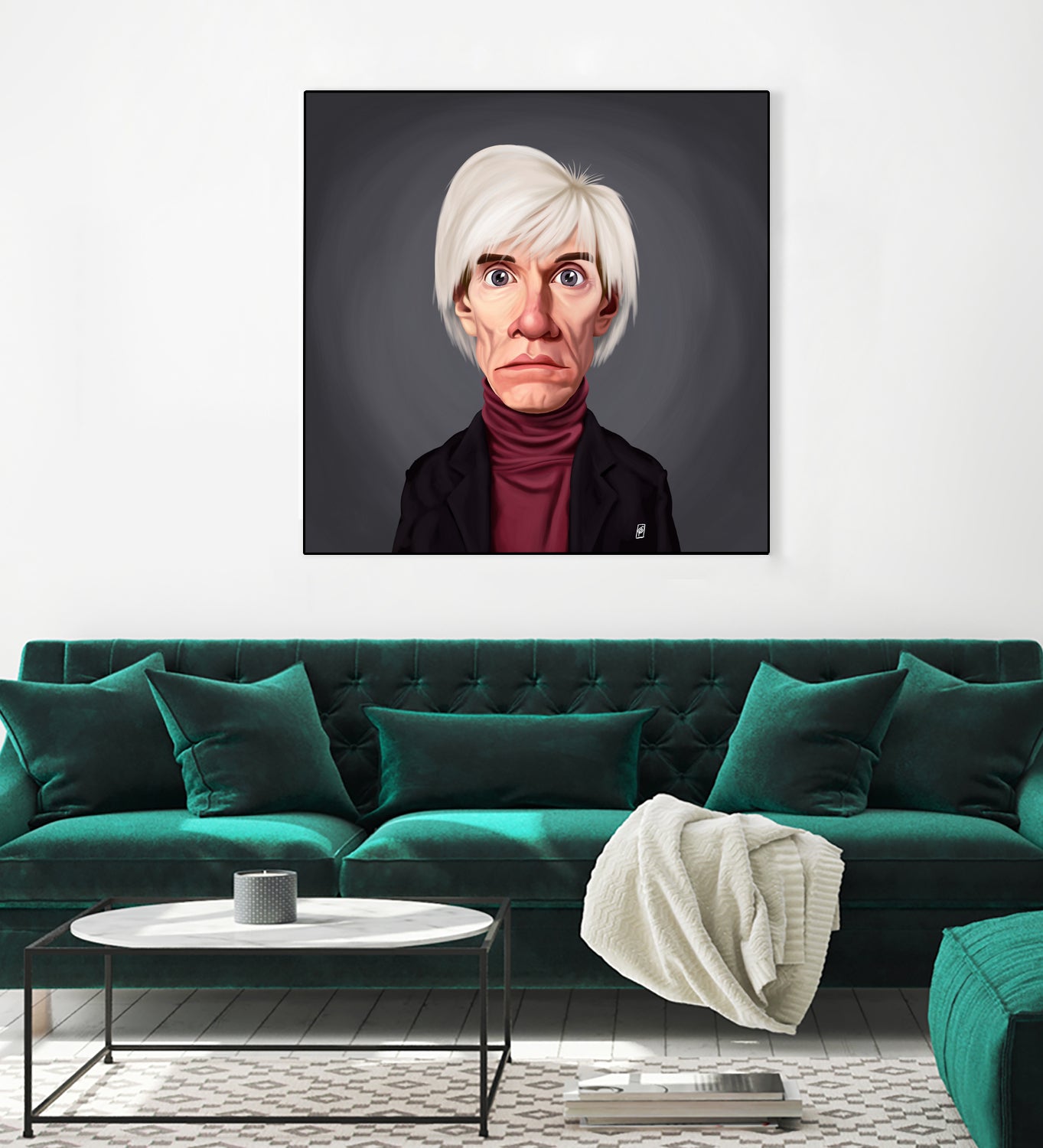 Andy Warhol by Rob Snow on GIANT ART - brown digital painting