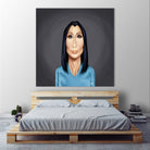 Cher by Rob Snow on GIANT ART - blue digital painting