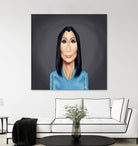 Cher by Rob Snow on GIANT ART - blue digital painting