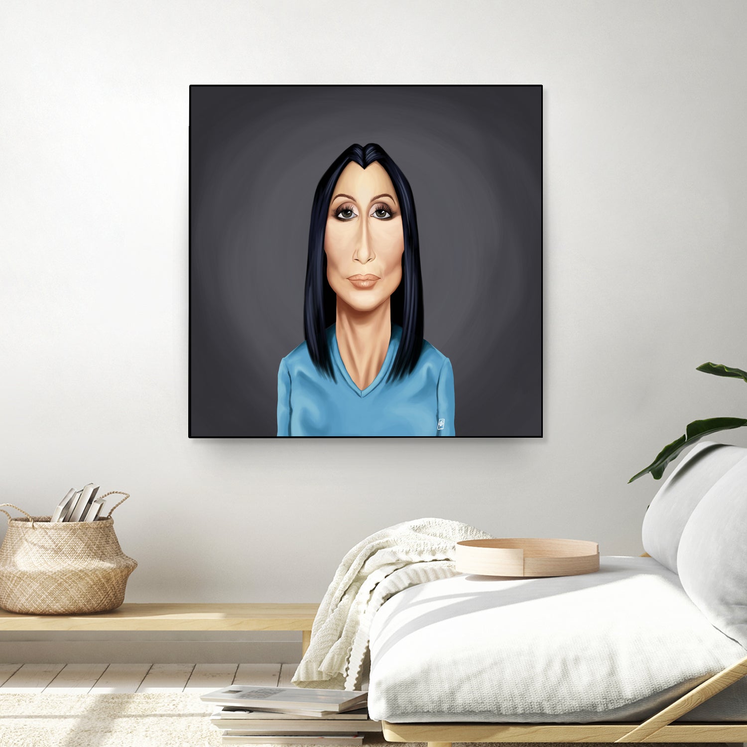 Cher by Rob Snow on GIANT ART - blue digital painting