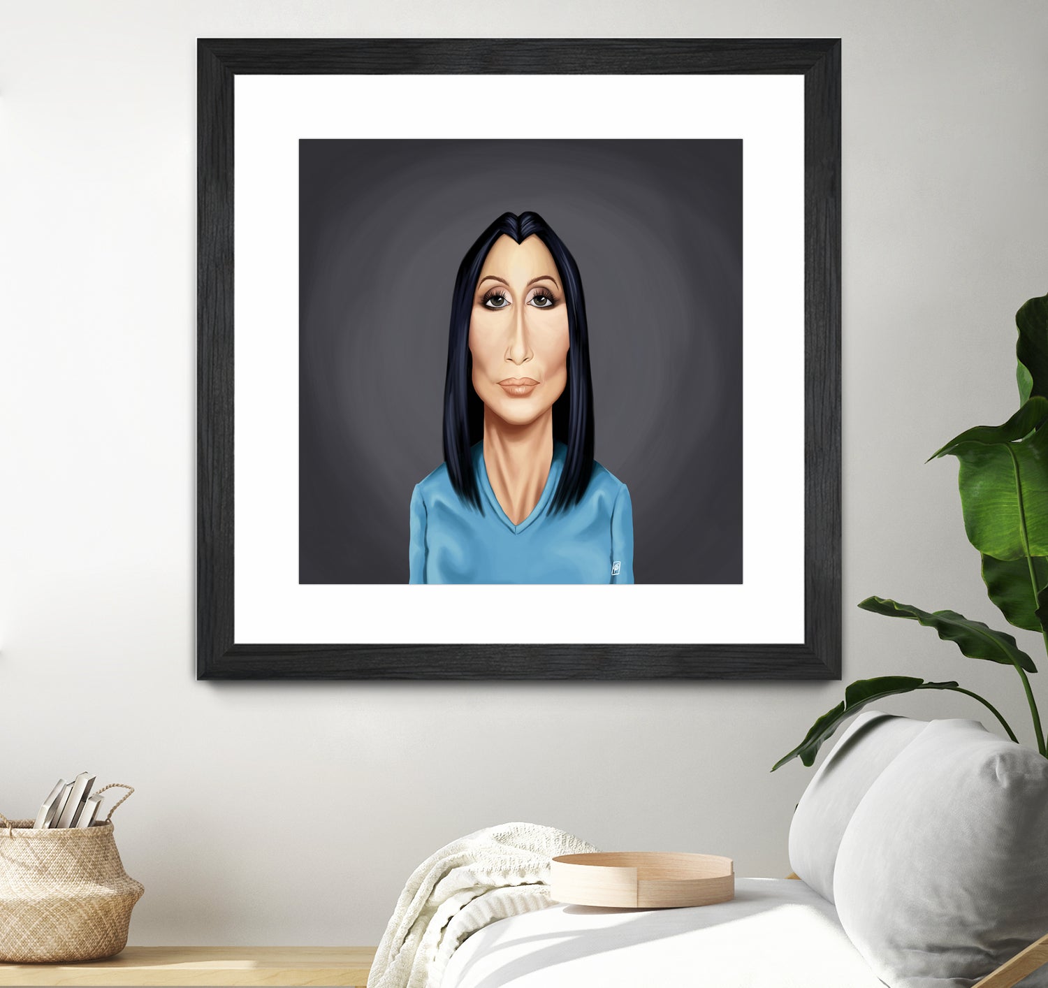 Cher by Rob Snow on GIANT ART - blue digital painting