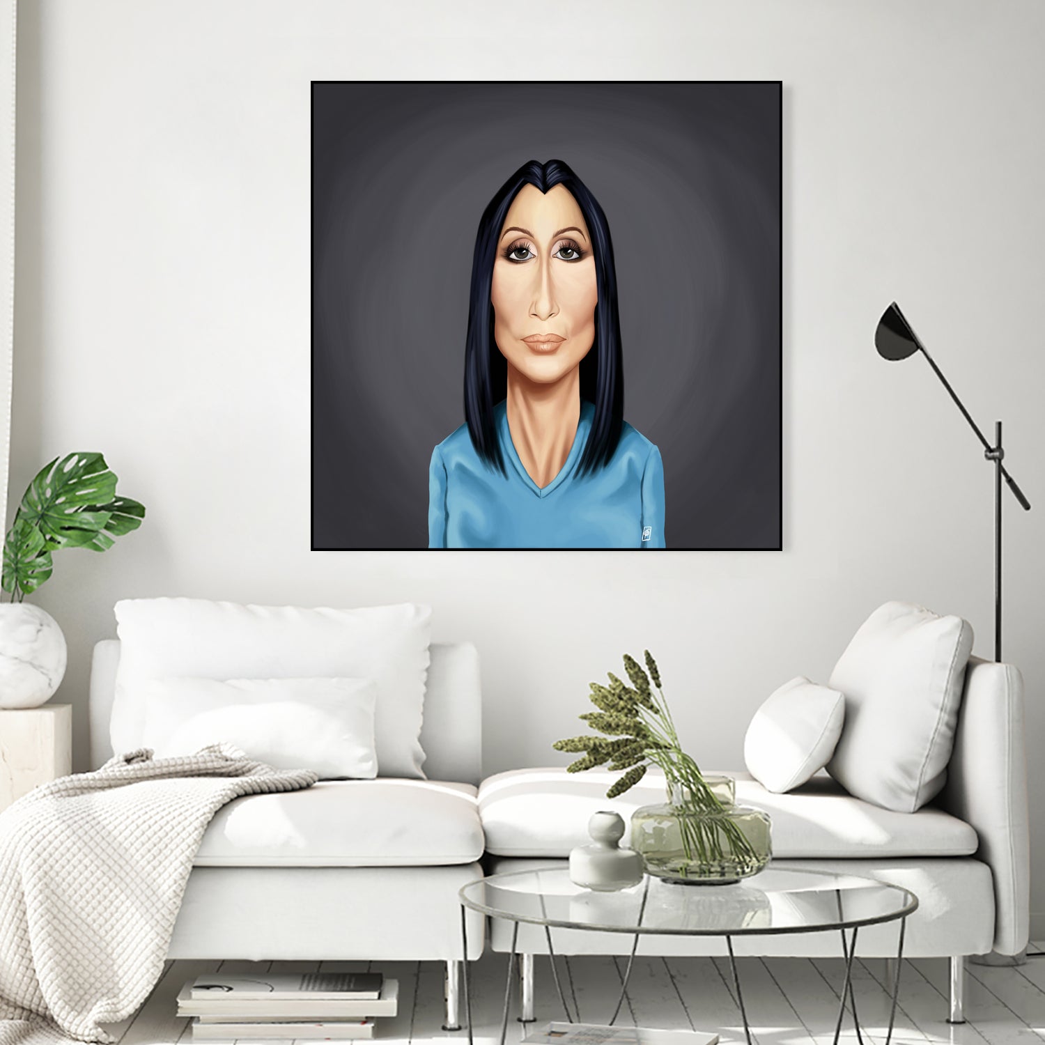 Cher by Rob Snow on GIANT ART - blue digital painting