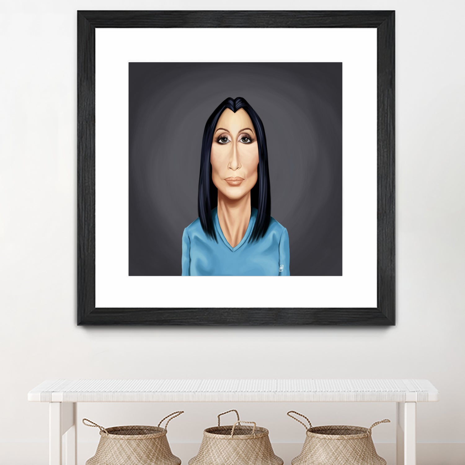 Cher by Rob Snow on GIANT ART - blue digital painting