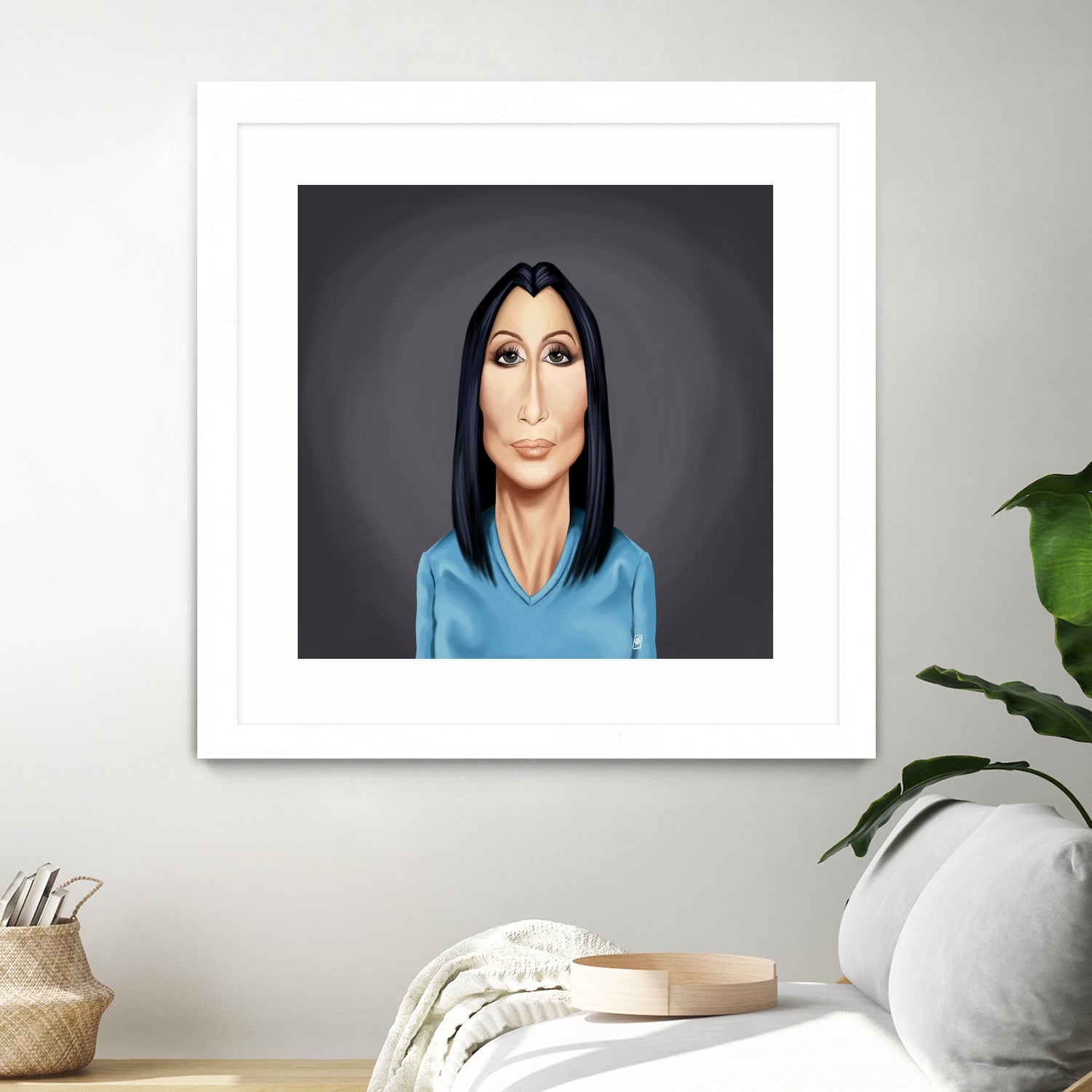 Cher by Rob Snow on GIANT ART - blue digital painting