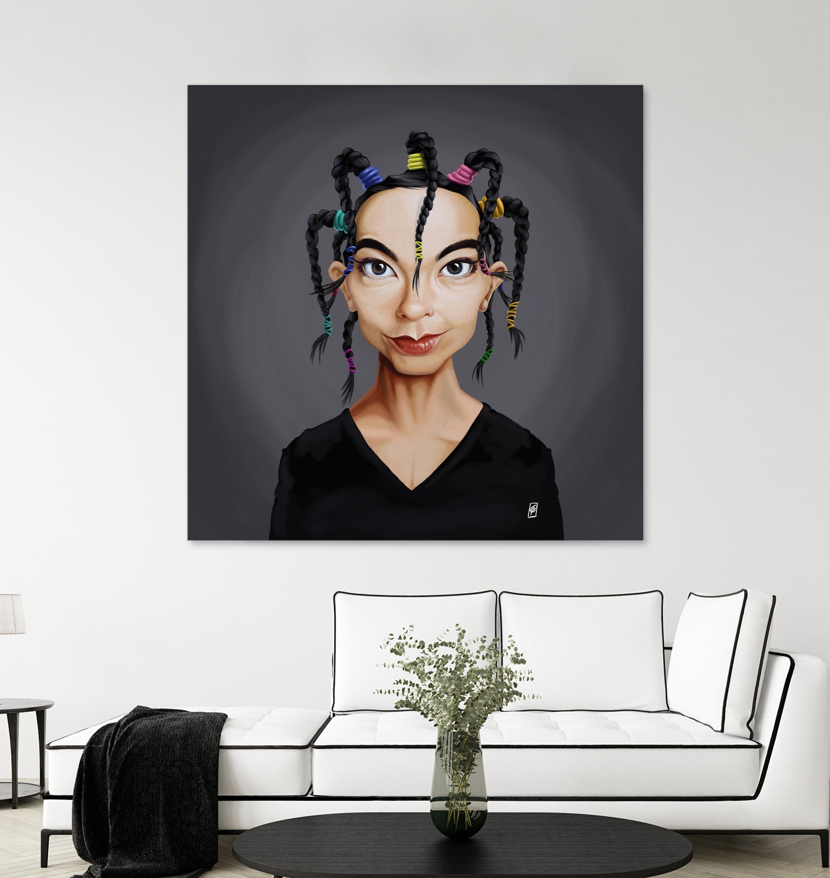 Björk by Rob Snow on GIANT ART - black digital painting