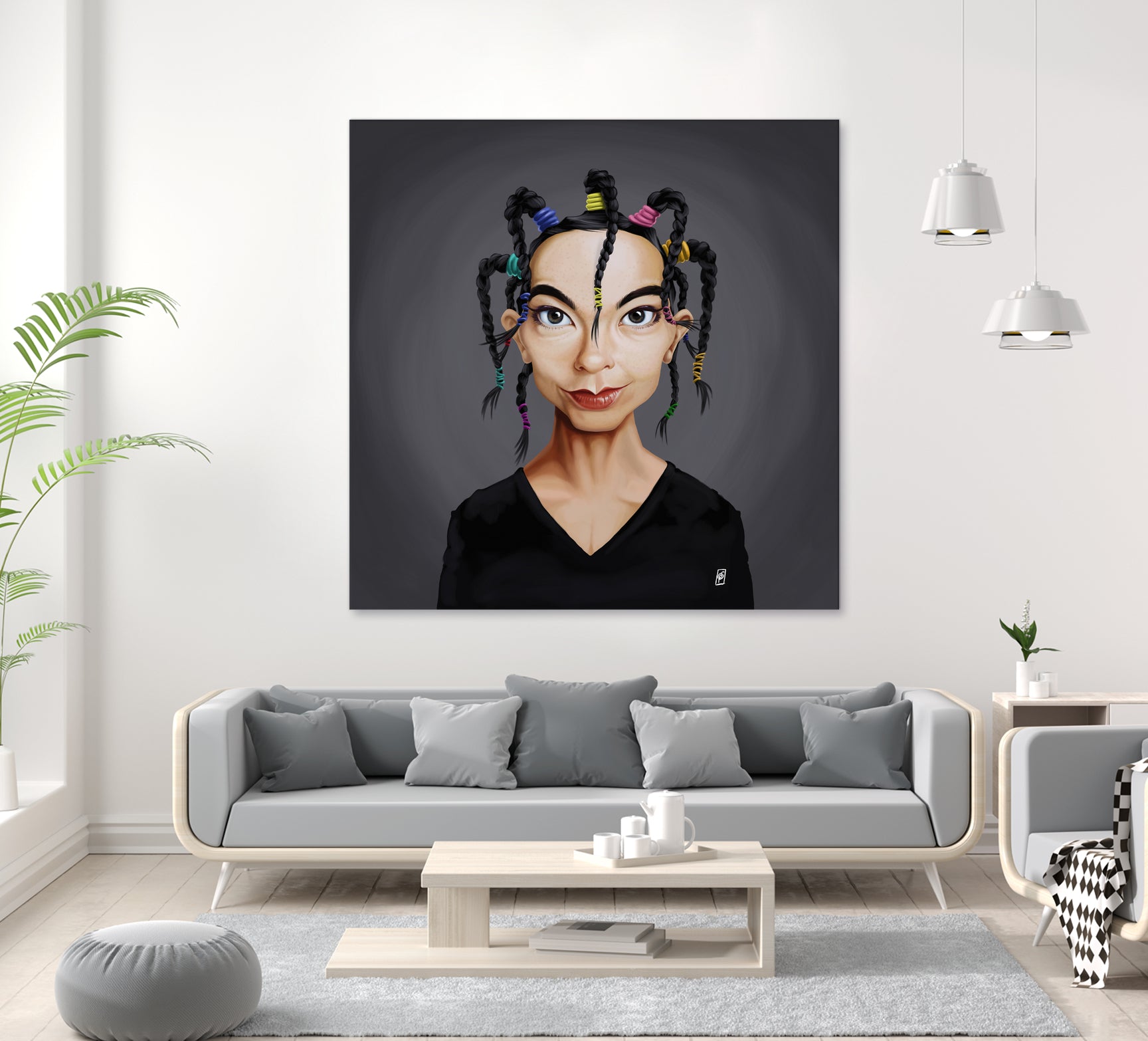 Björk by Rob Snow on GIANT ART - black digital painting