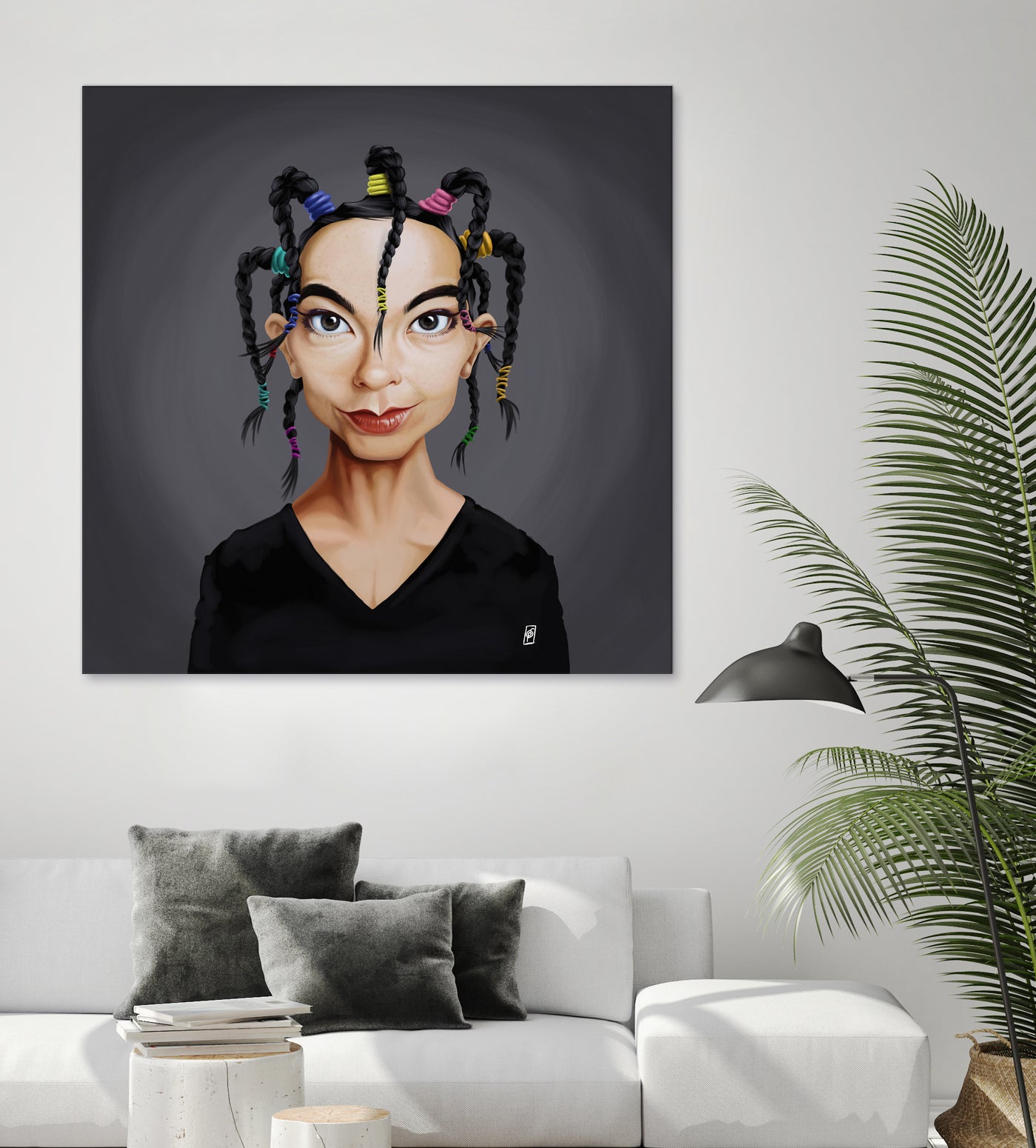 Björk by Rob Snow on GIANT ART - black digital painting