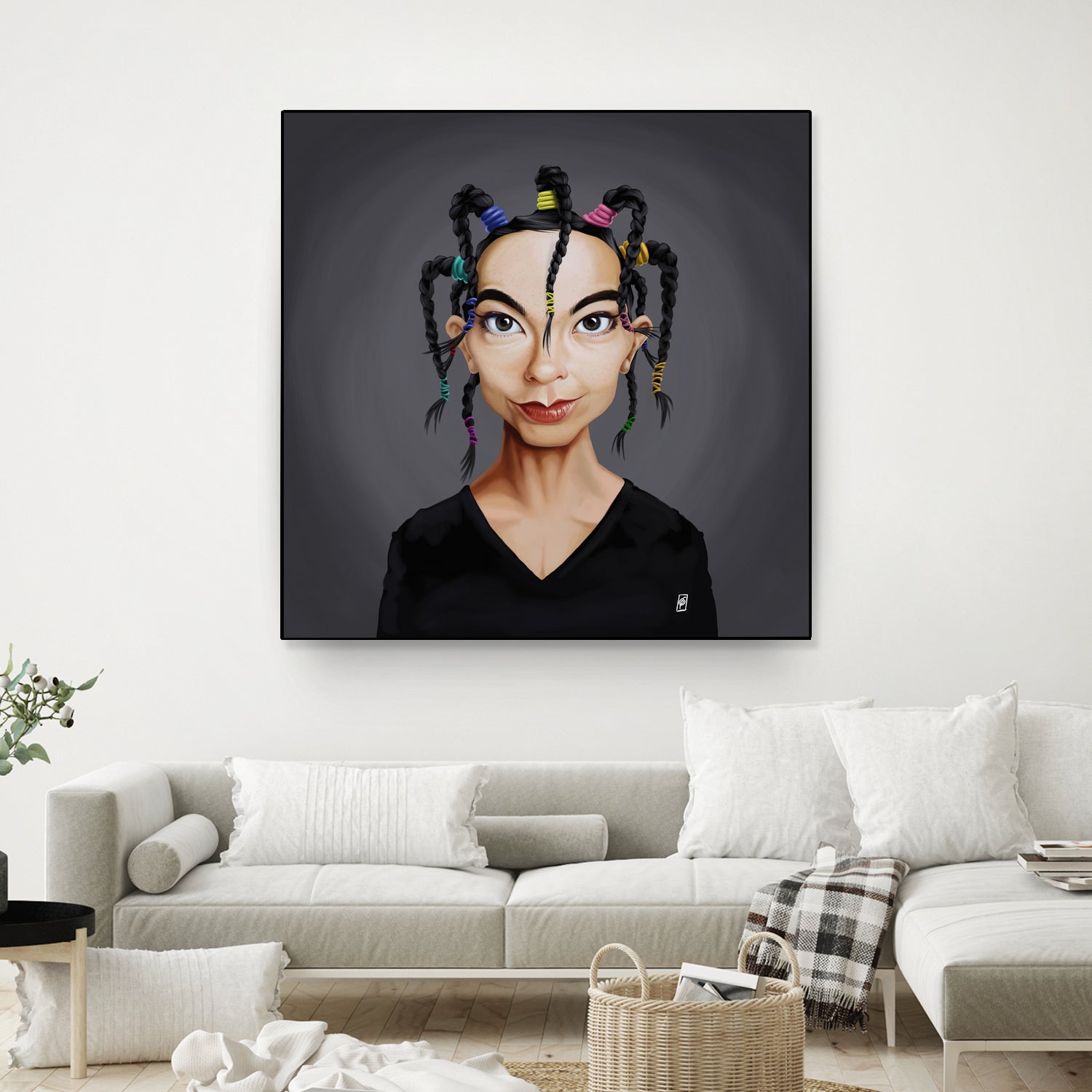 Björk by Rob Snow on GIANT ART - black digital painting