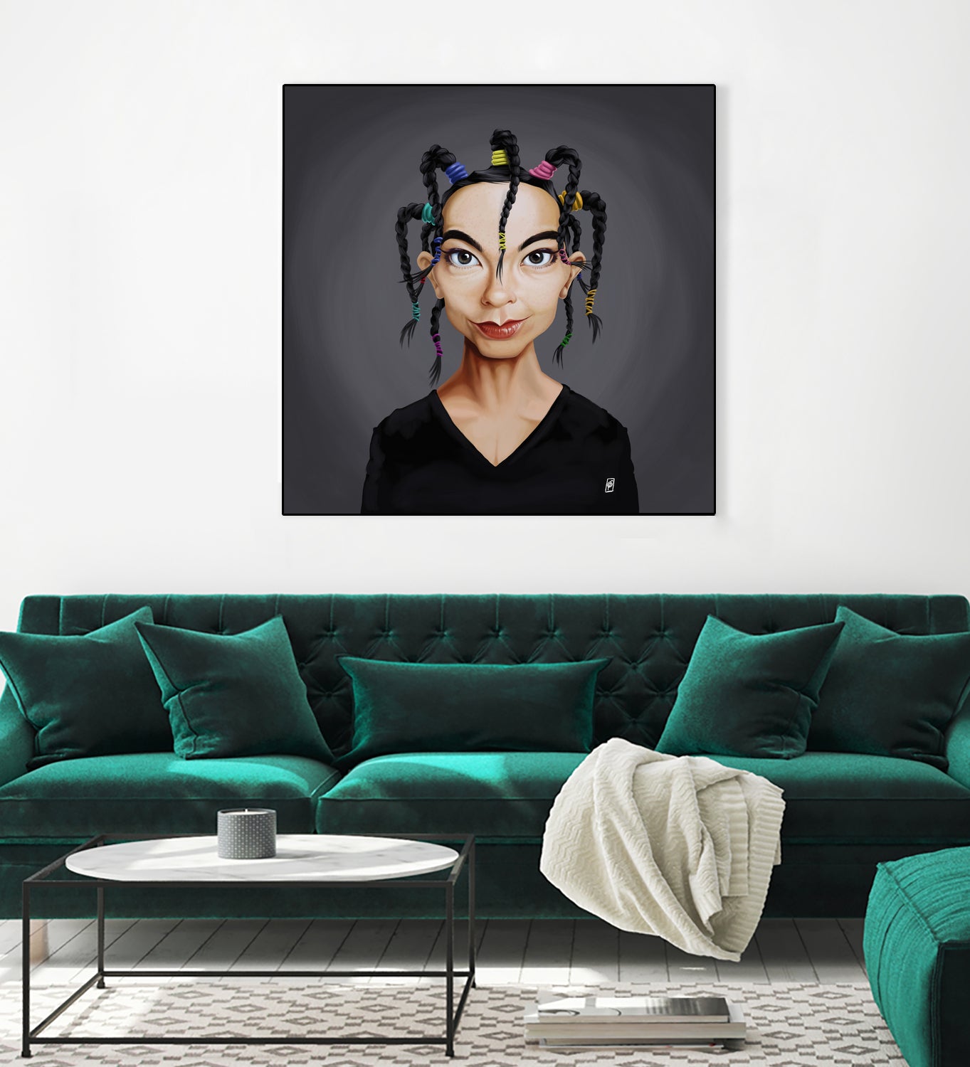 Björk by Rob Snow on GIANT ART - black digital painting