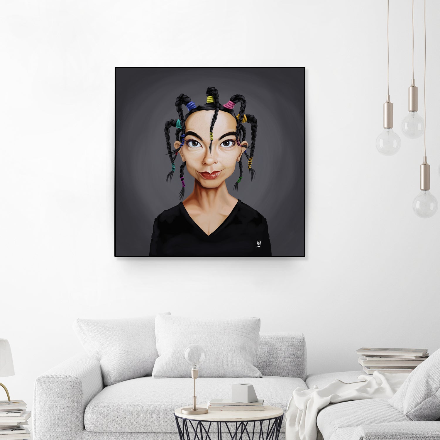 Björk by Rob Snow on GIANT ART - black digital painting