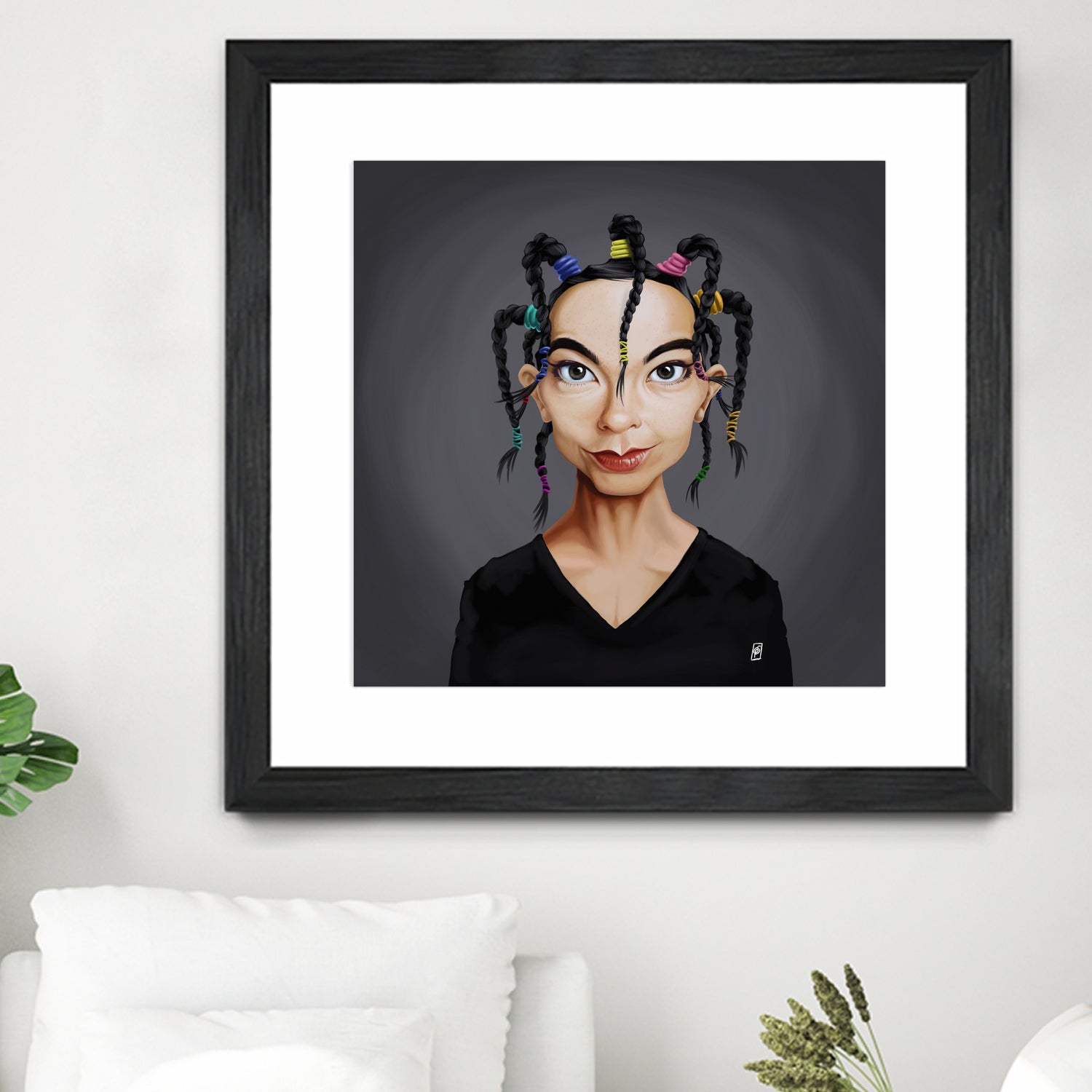 Björk by Rob Snow on GIANT ART - black digital painting