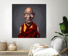 Dalai Lama by Rob Snow on GIANT ART - brown digital painting