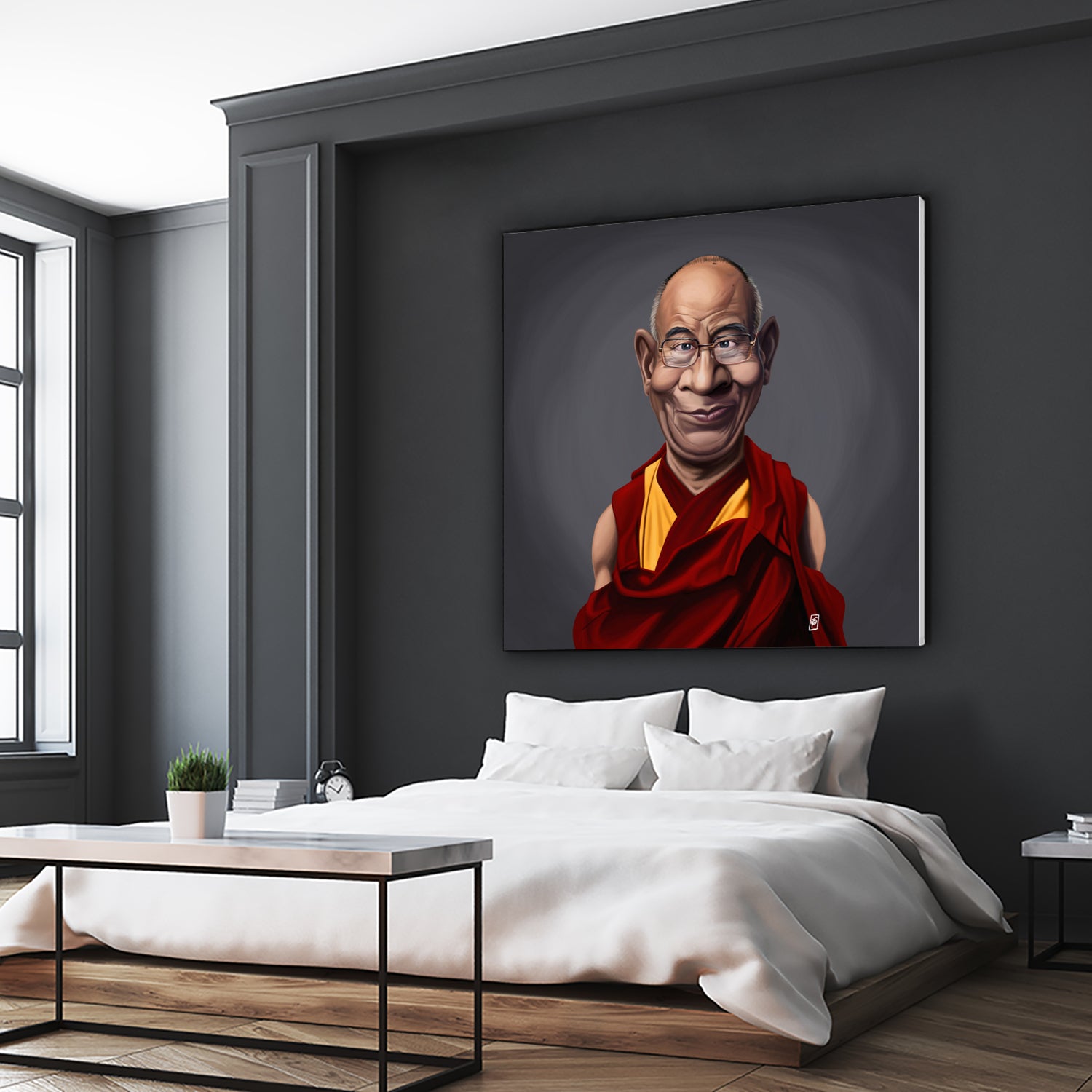 Dalai Lama by Rob Snow on GIANT ART - brown digital painting