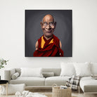 Dalai Lama by Rob Snow on GIANT ART - brown digital painting