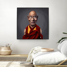 Dalai Lama by Rob Snow on GIANT ART - brown digital painting