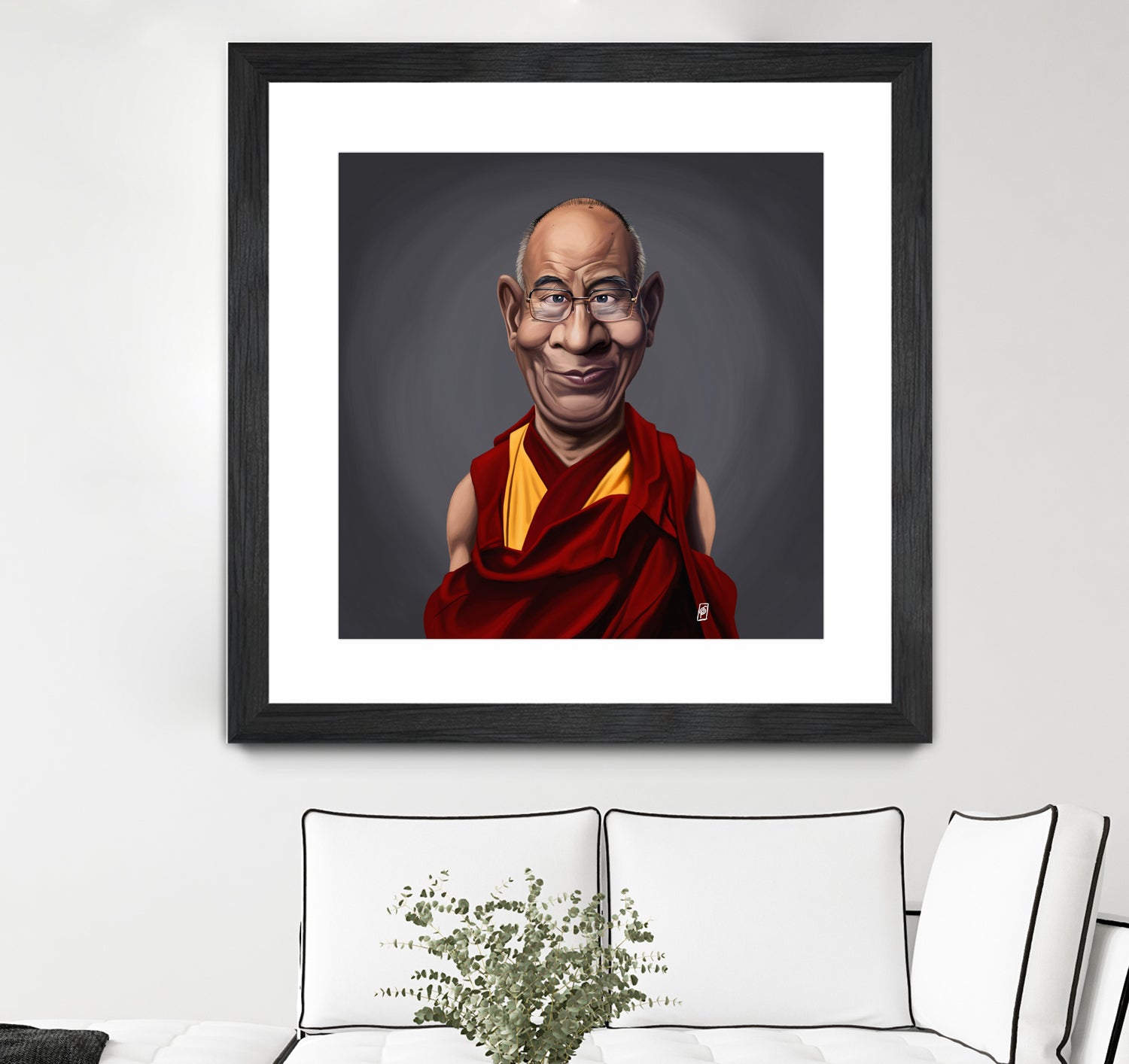 Dalai Lama by Rob Snow on GIANT ART - brown digital painting