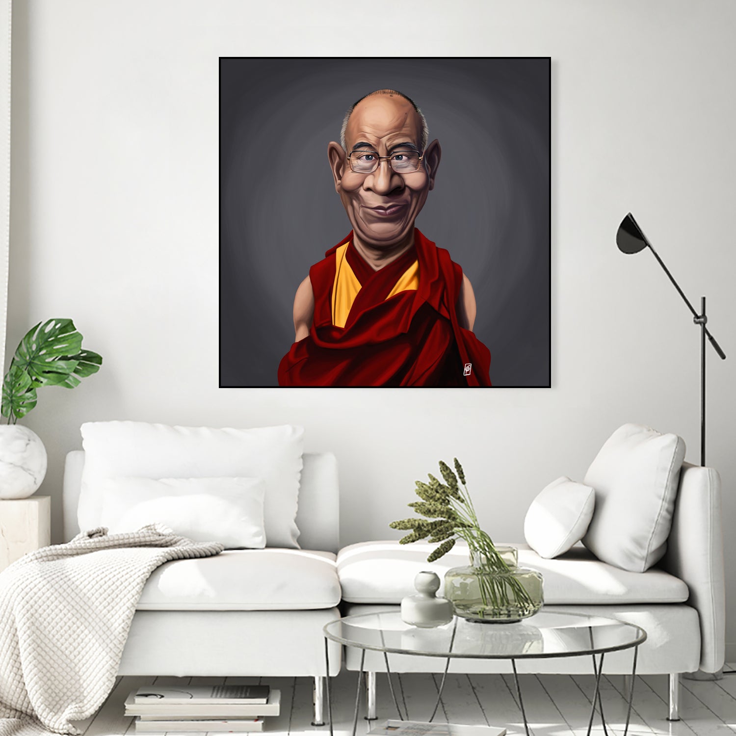 Dalai Lama by Rob Snow on GIANT ART - brown digital painting