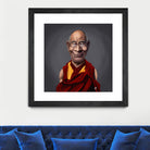 Dalai Lama by Rob Snow on GIANT ART - brown digital painting