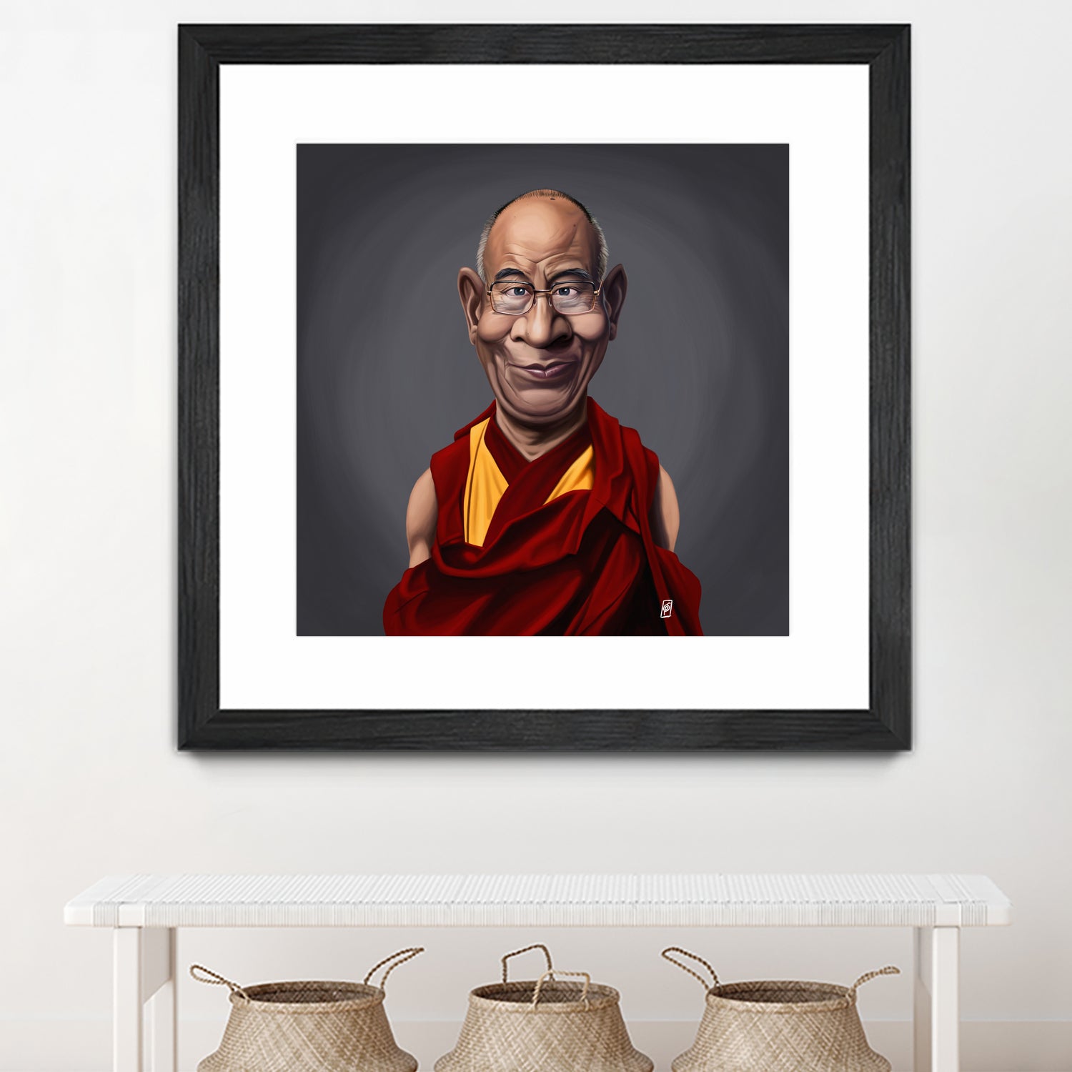 Dalai Lama by Rob Snow on GIANT ART - brown digital painting