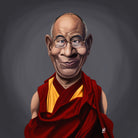 Dalai Lama by Rob Snow on GIANT ART - brown digital painting