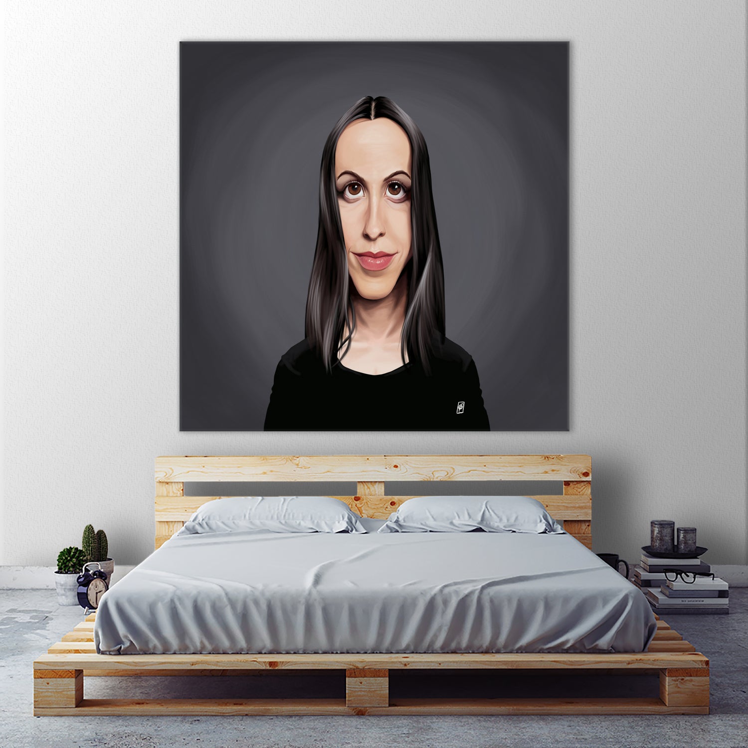 Alanis Morissette by Rob Snow on GIANT ART - black digital painting