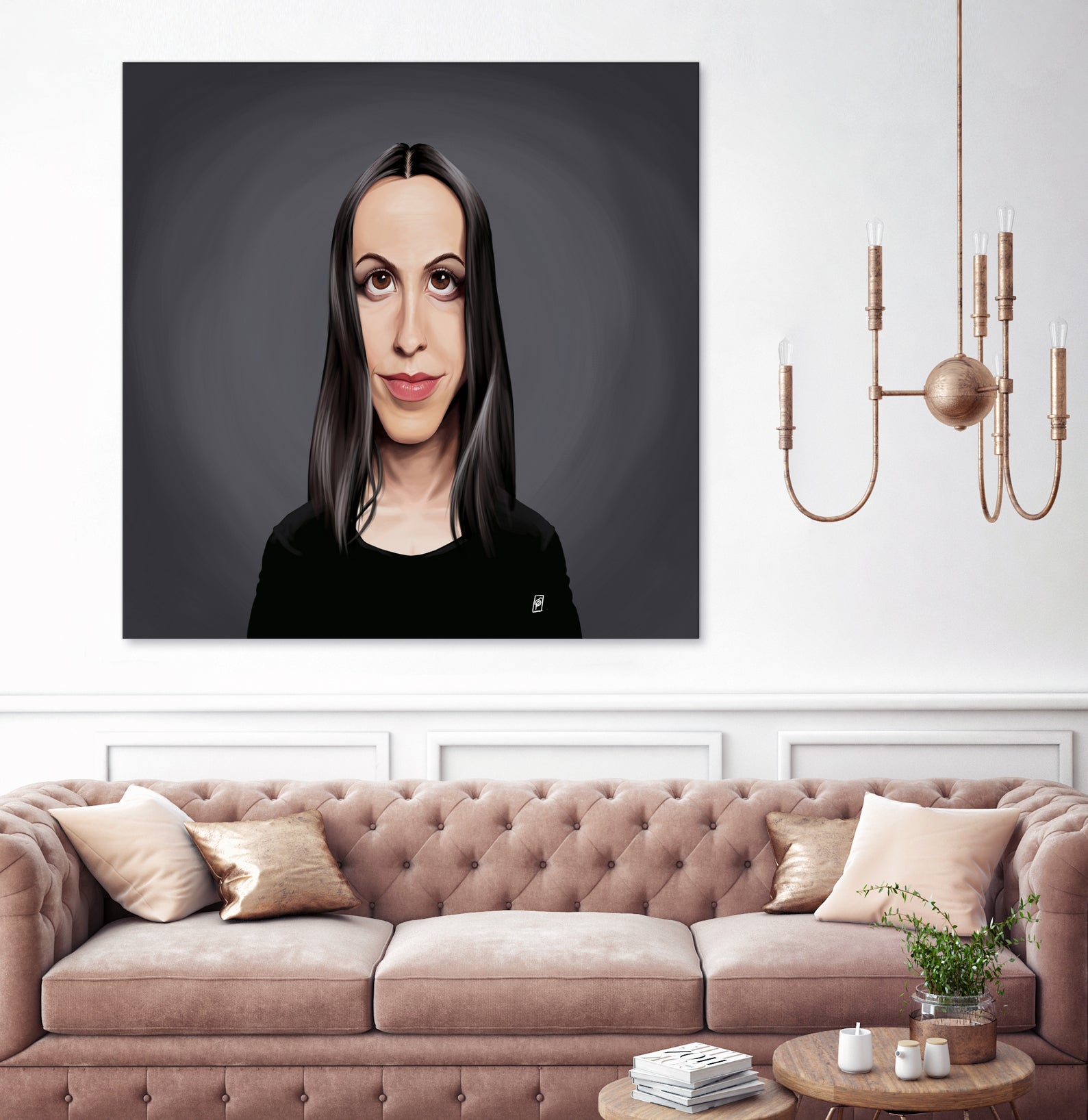 Alanis Morissette by Rob Snow on GIANT ART - black digital painting