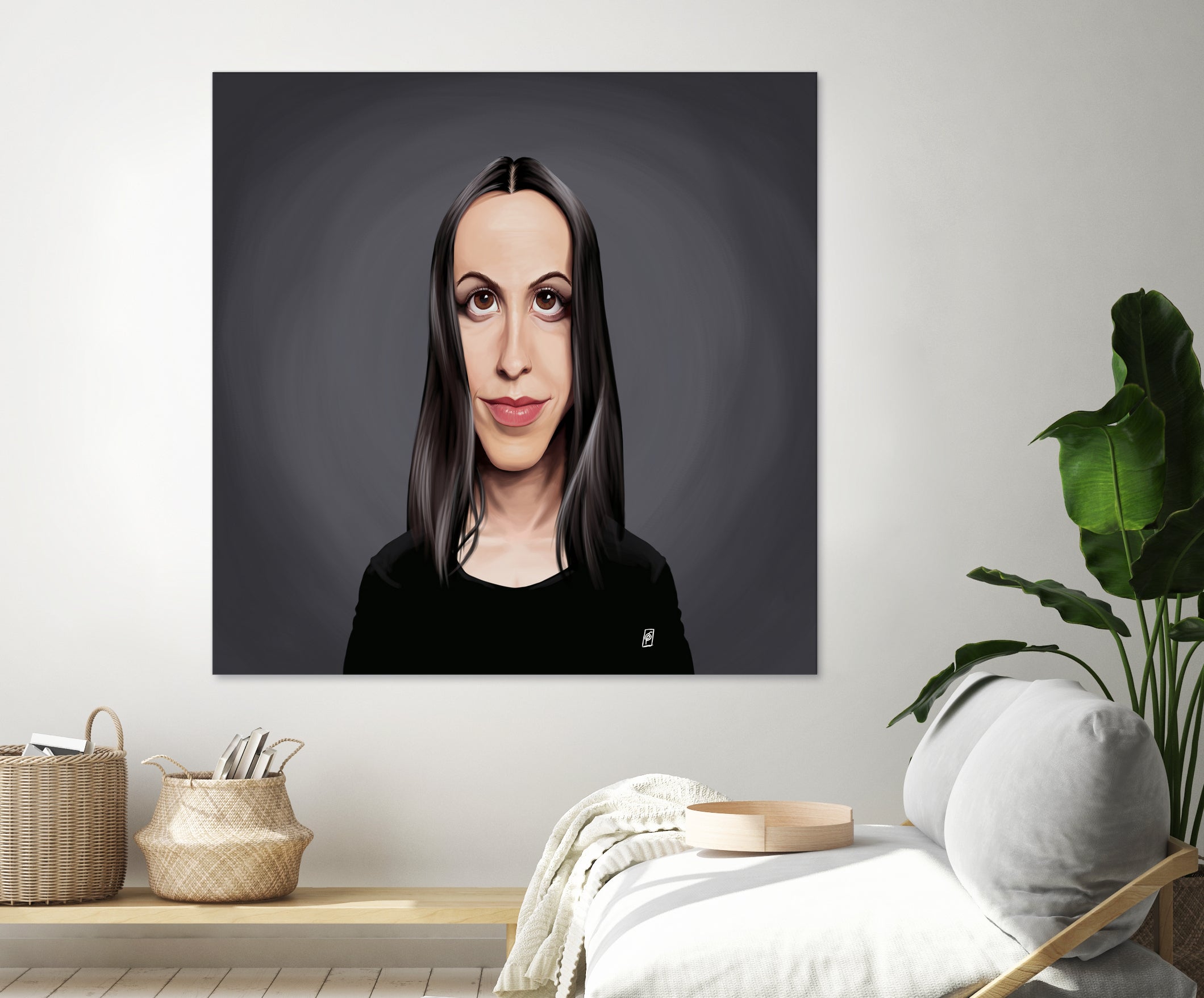 Alanis Morissette by Rob Snow on GIANT ART - black digital painting