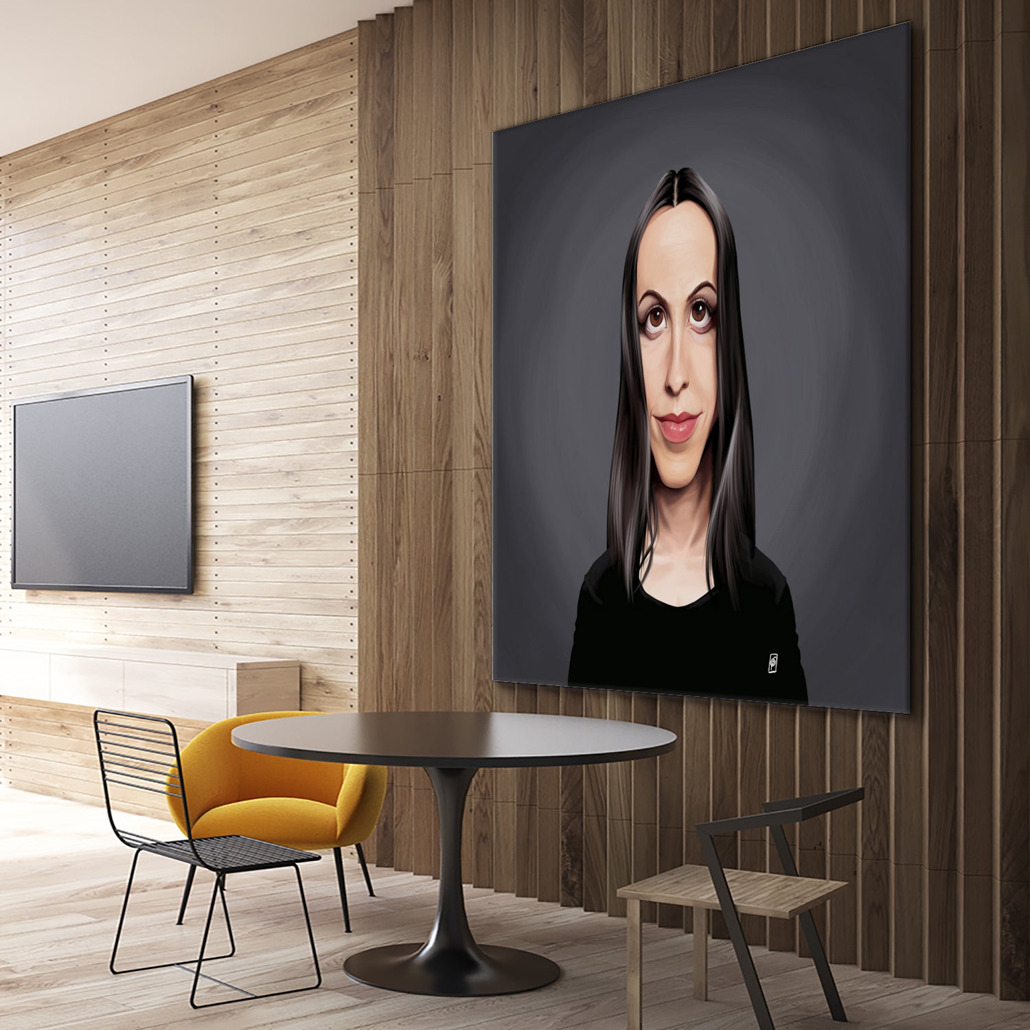 Alanis Morissette by Rob Snow on GIANT ART - black digital painting