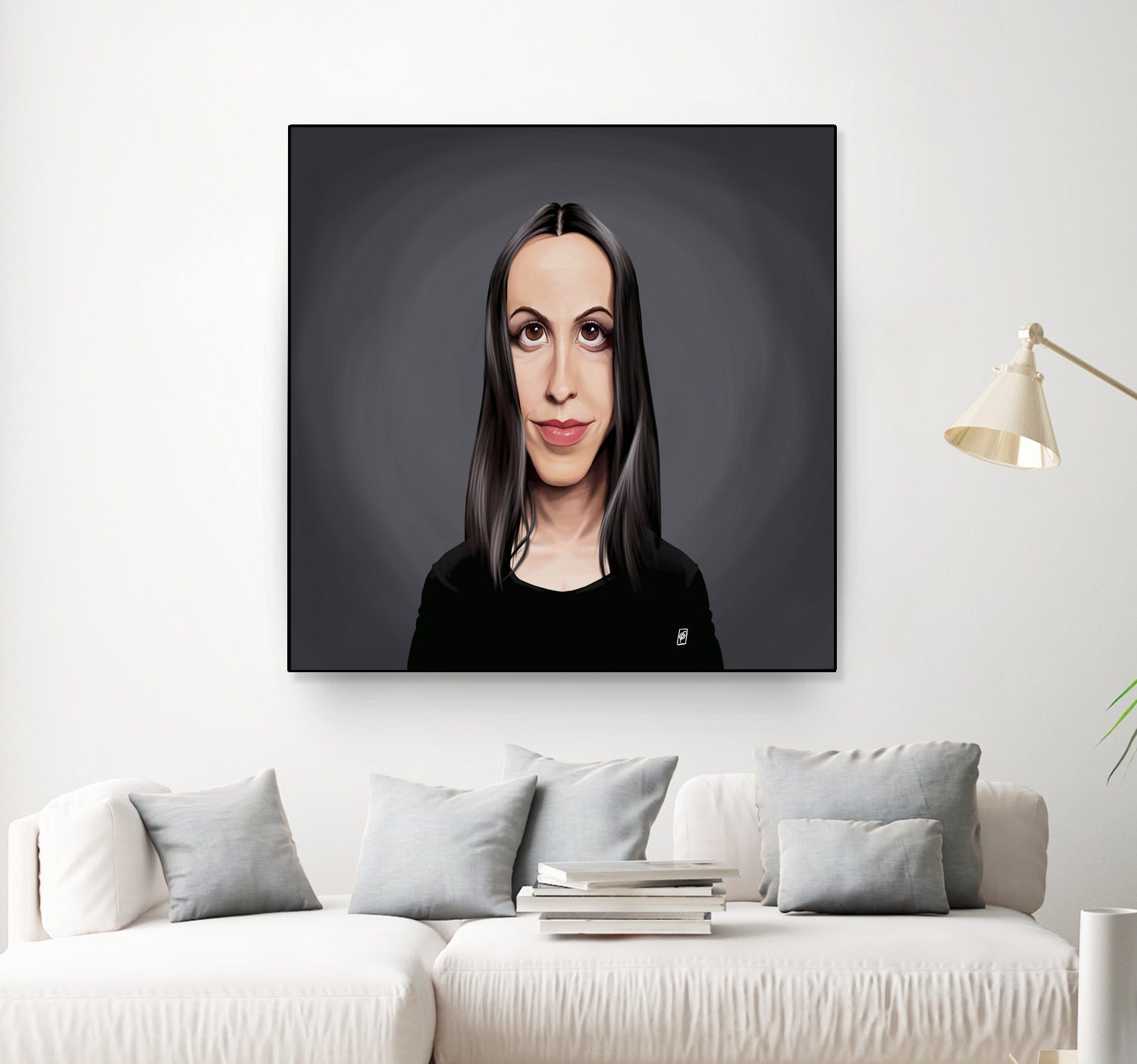 Alanis Morissette by Rob Snow on GIANT ART - black digital painting