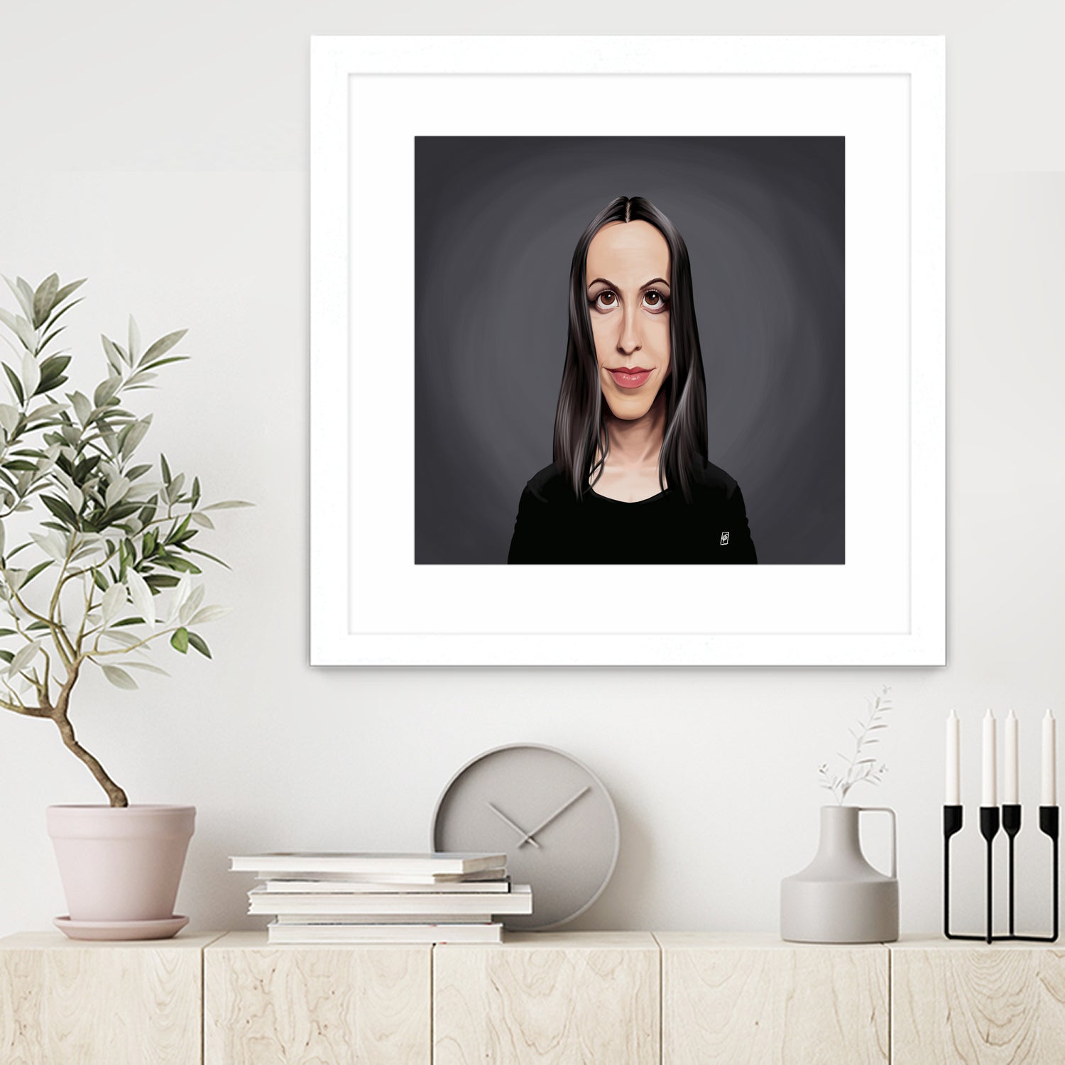 Alanis Morissette by Rob Snow on GIANT ART - black digital painting