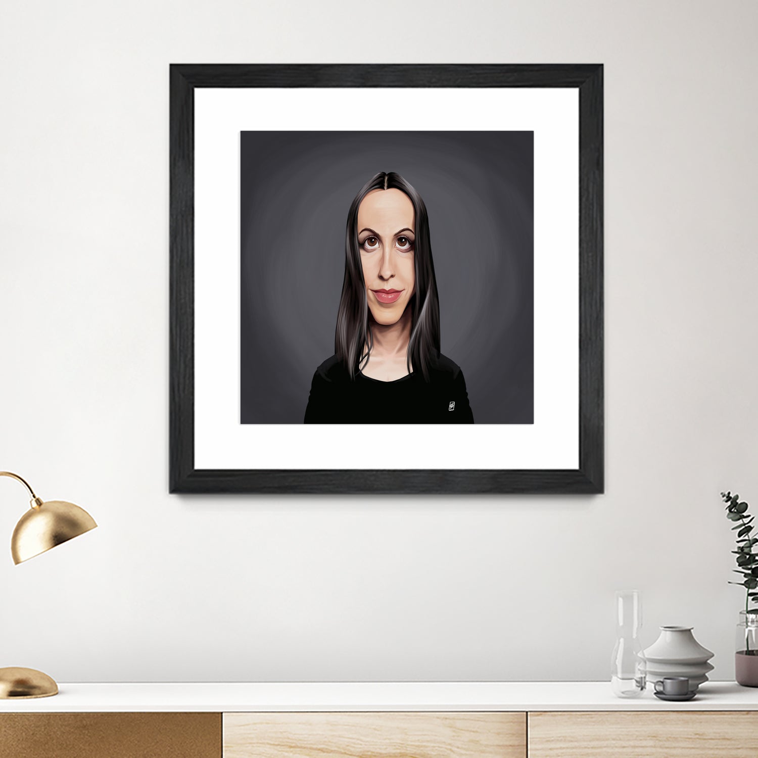 Alanis Morissette by Rob Snow on GIANT ART - black digital painting