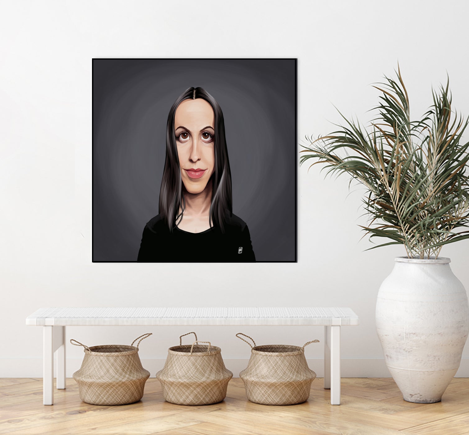 Alanis Morissette by Rob Snow on GIANT ART - black digital painting