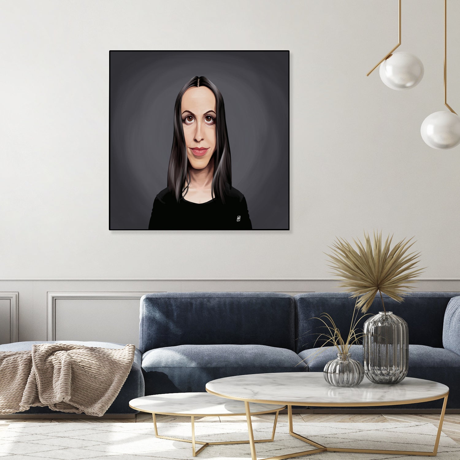 Alanis Morissette by Rob Snow on GIANT ART - black digital painting