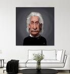 Albert Einstein by Rob Snow on GIANT ART - black digital painting