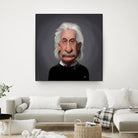 Albert Einstein by Rob Snow on GIANT ART - black digital painting