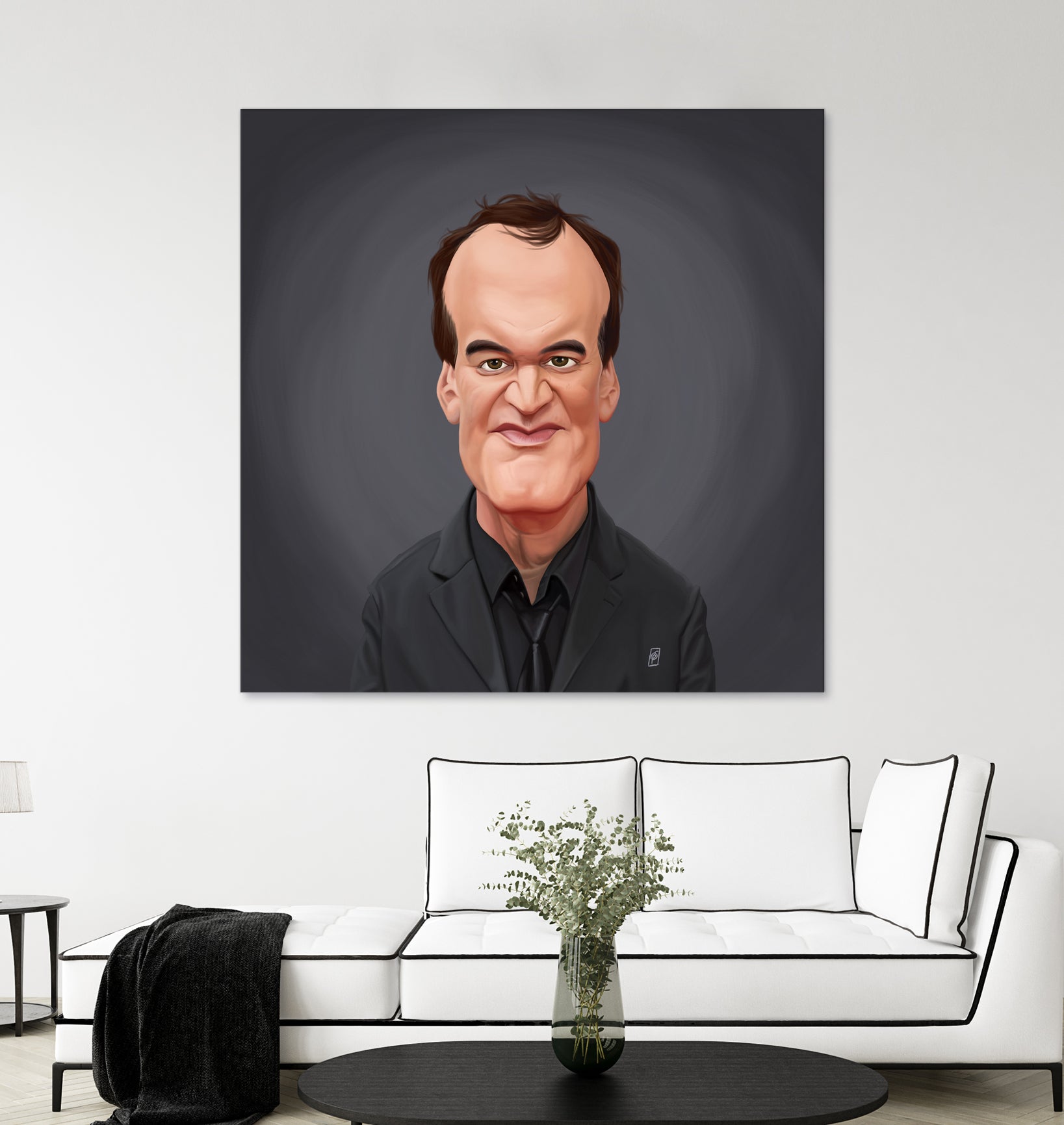 Quentin Tarantino by Rob Snow on GIANT ART - gray digital painting