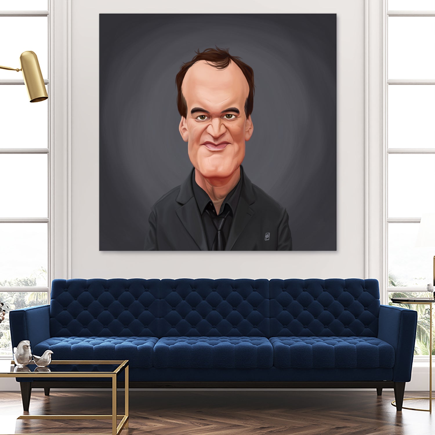 Quentin Tarantino by Rob Snow on GIANT ART - gray digital painting